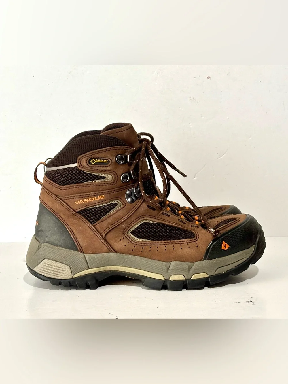 Vasque Breeze 2.0 Men's US 8.5 W Brown Leather Mid GTX Outdoor Hiking Boots 7482